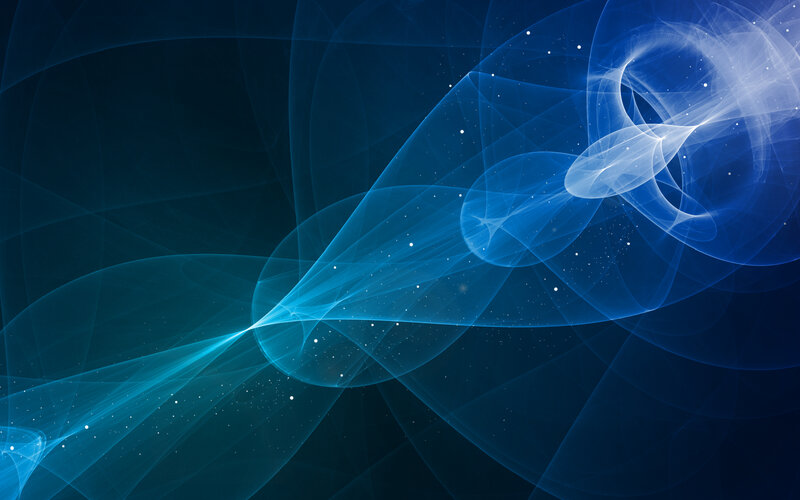 Blue abstract wave design