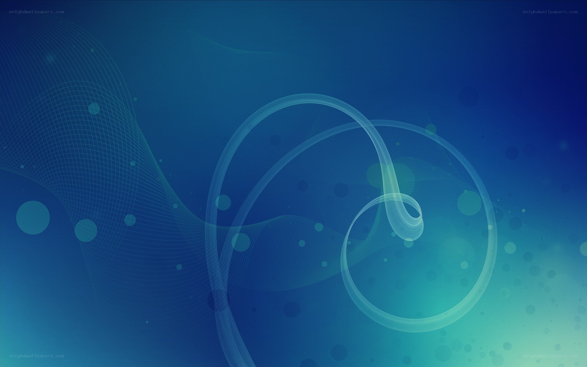 blue abstract wave design