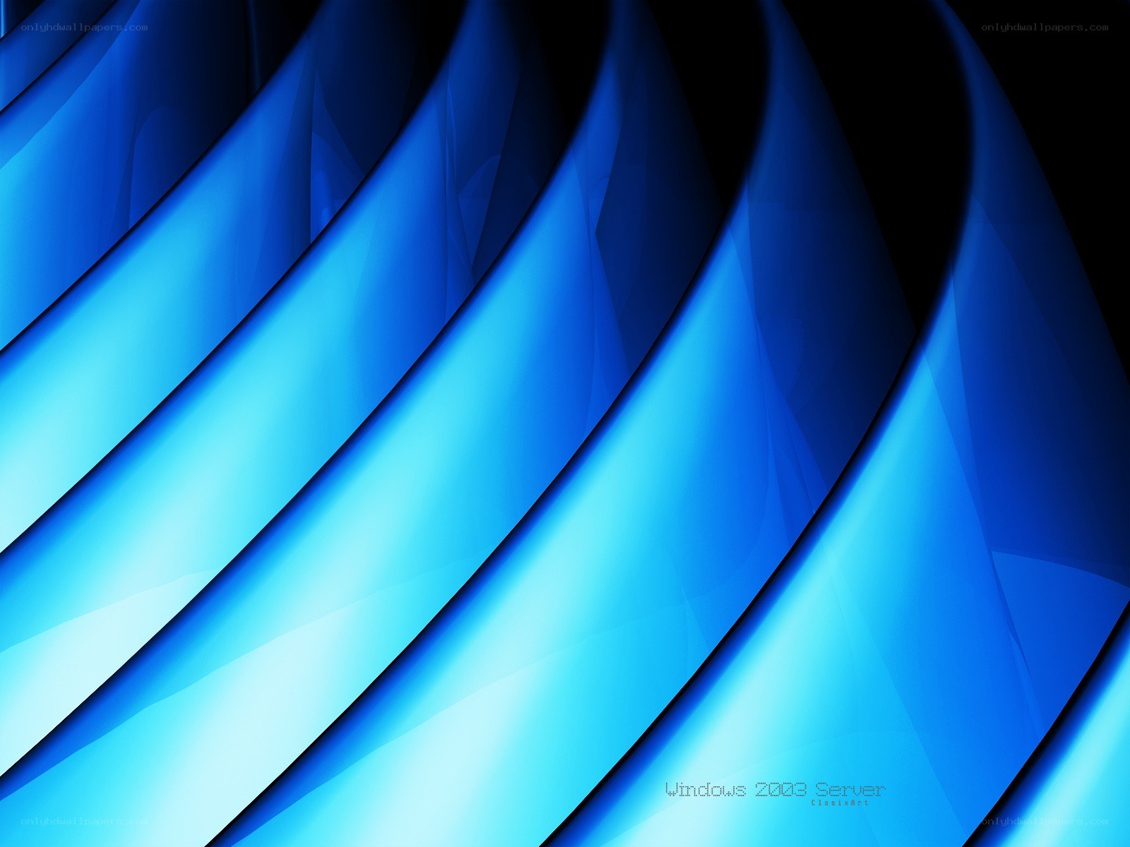 Blue abstract wave design