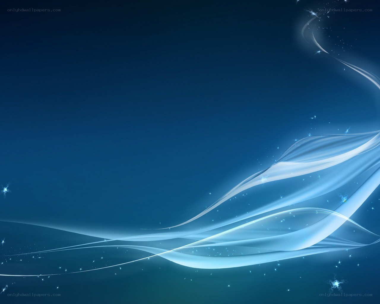blue abstract wave design