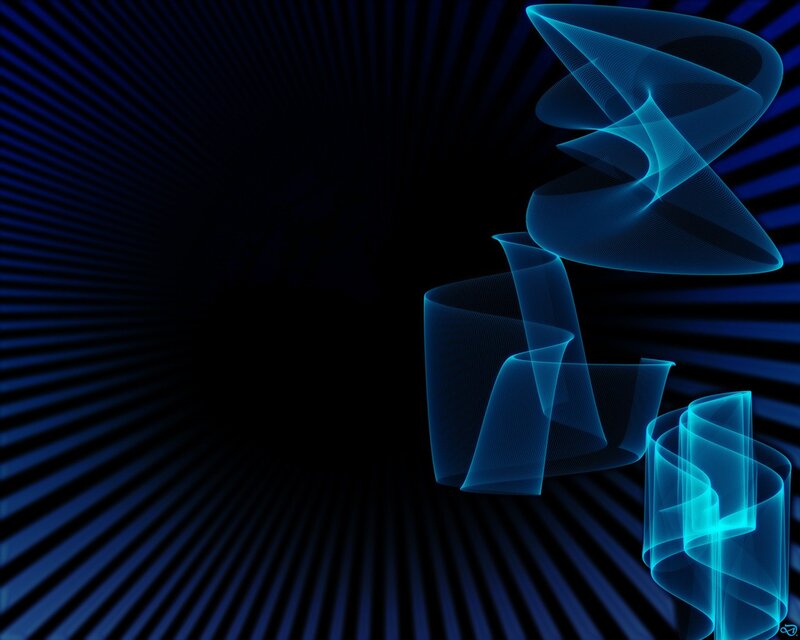 blue abstract wave design