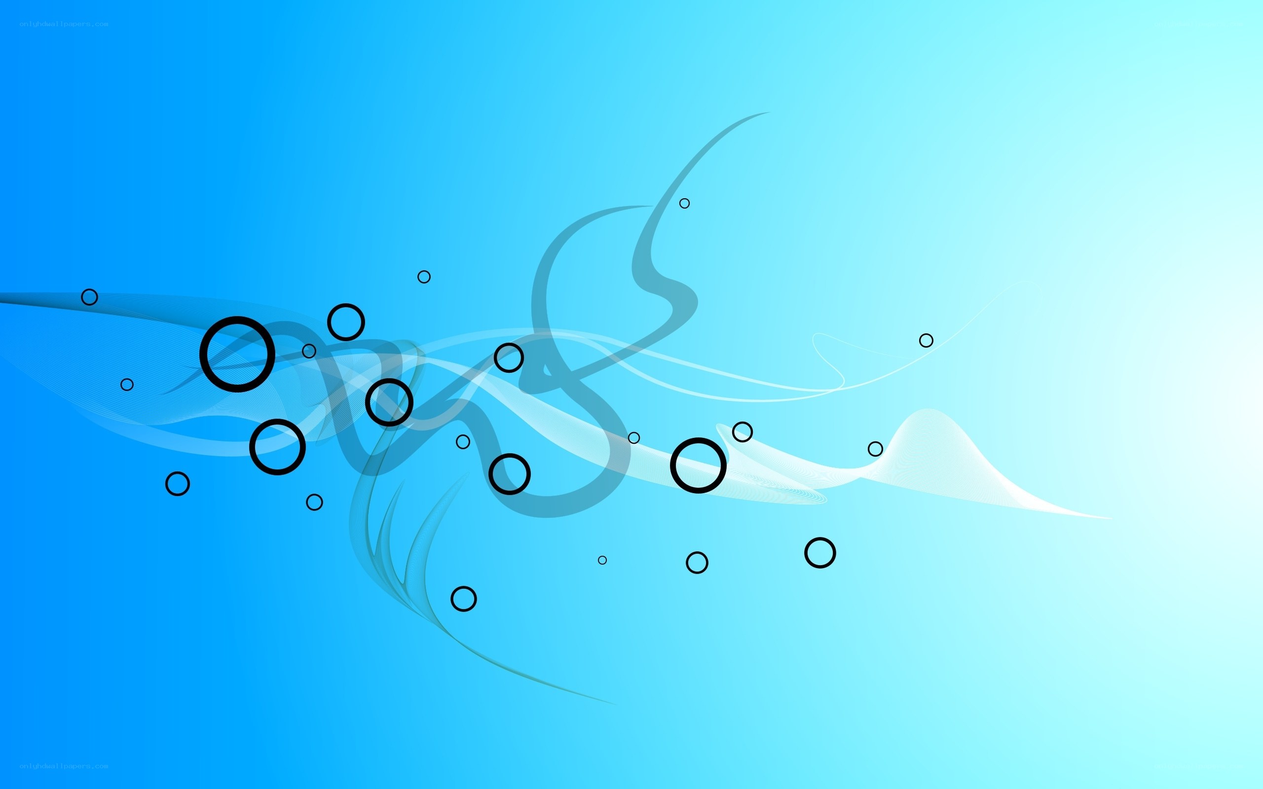 blue abstract wave design