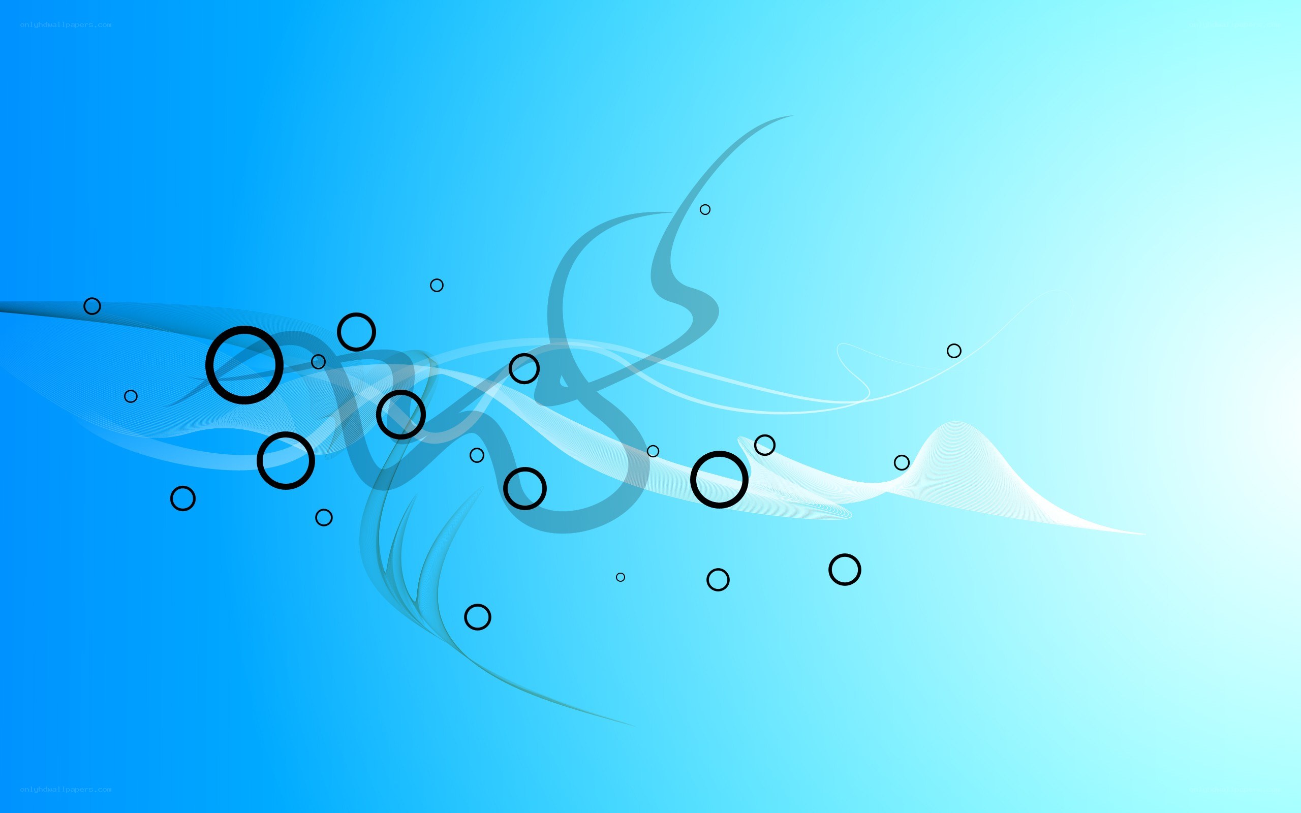 blue abstract wave design