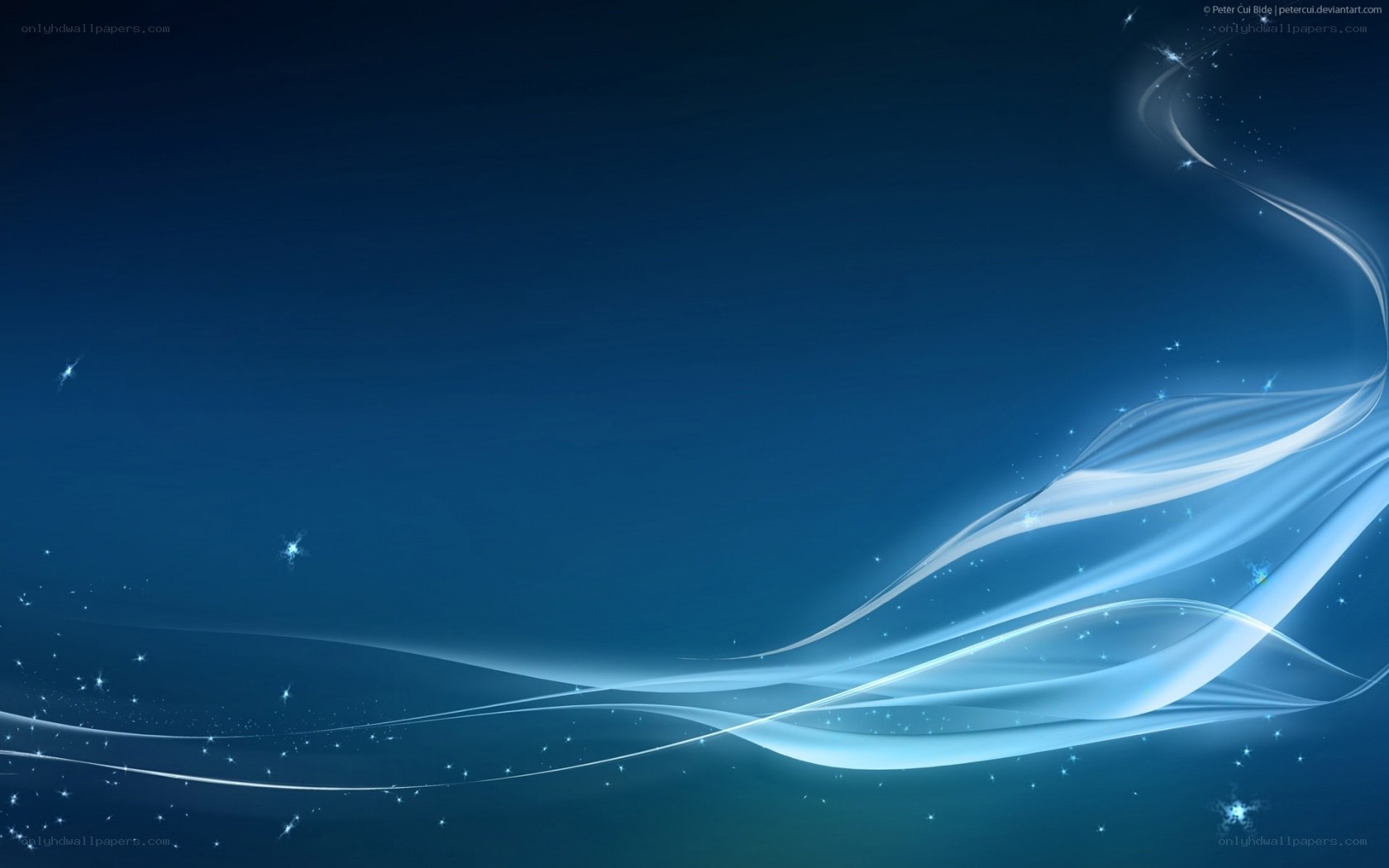 Blue abstract wave design