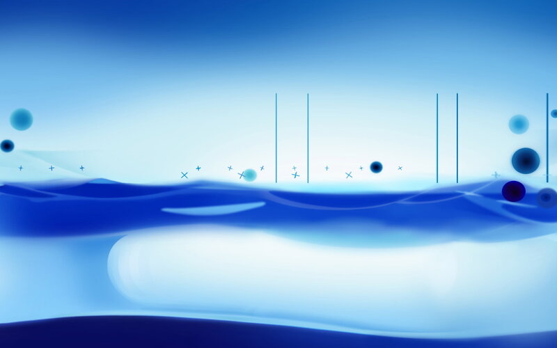 blue abstract wave design
