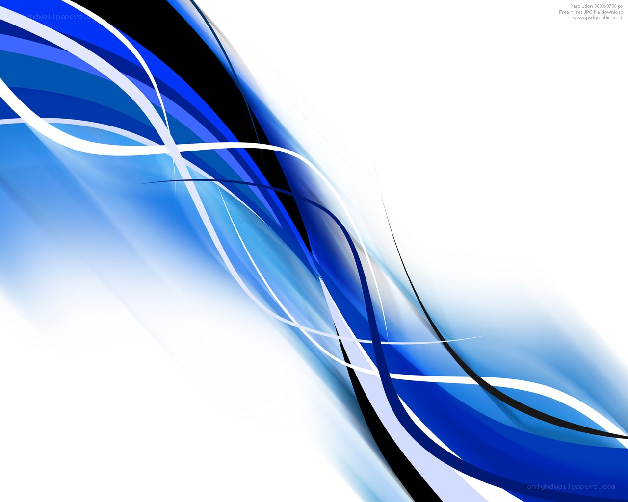 blue abstract wave design