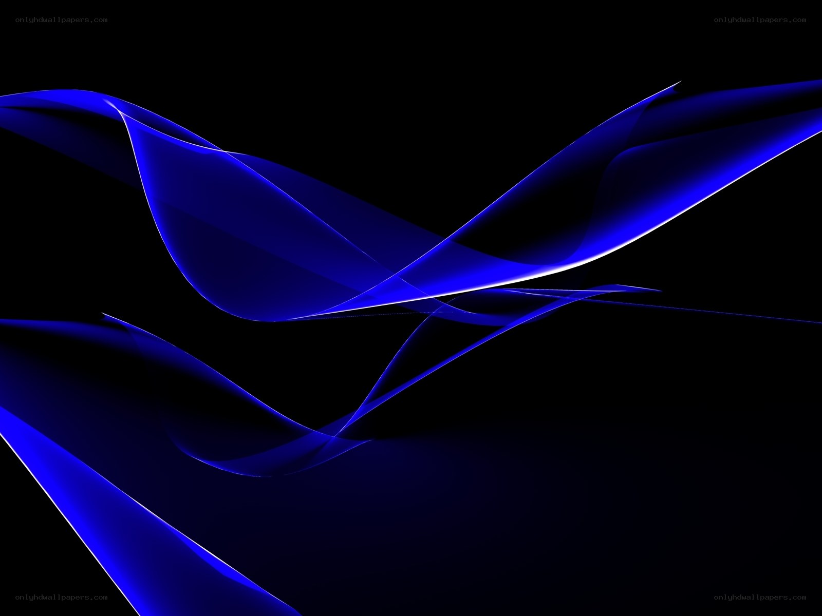 blue abstract wave design