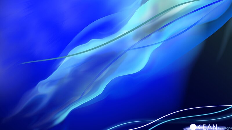Blue abstract wave design