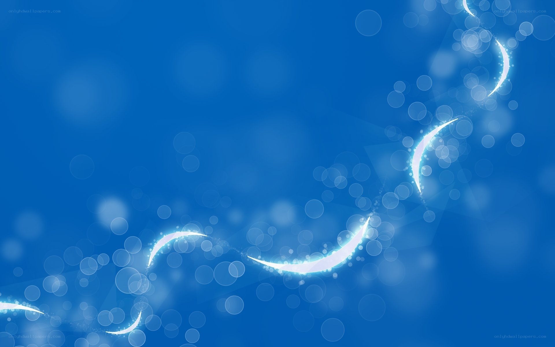 Blue abstract wave design