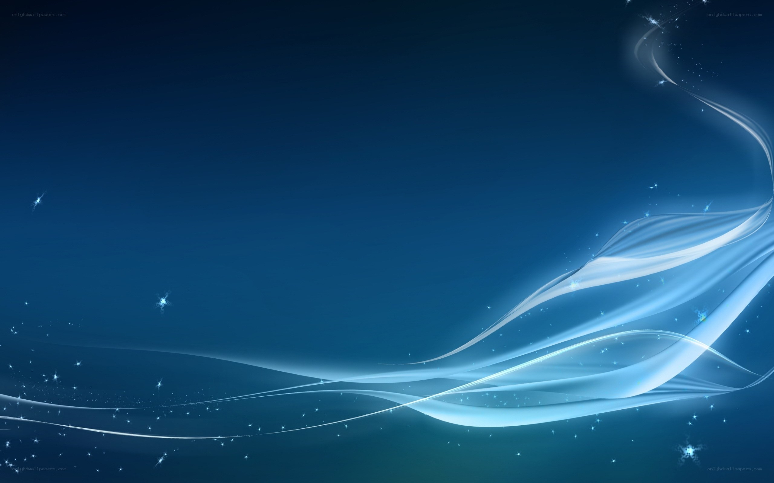 Blue abstract wave design