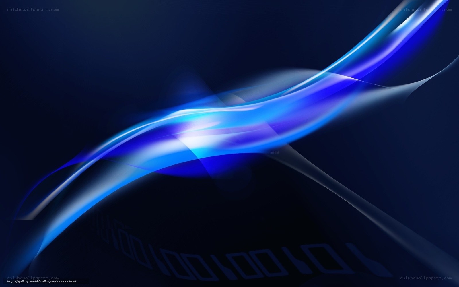 blue abstract wave design