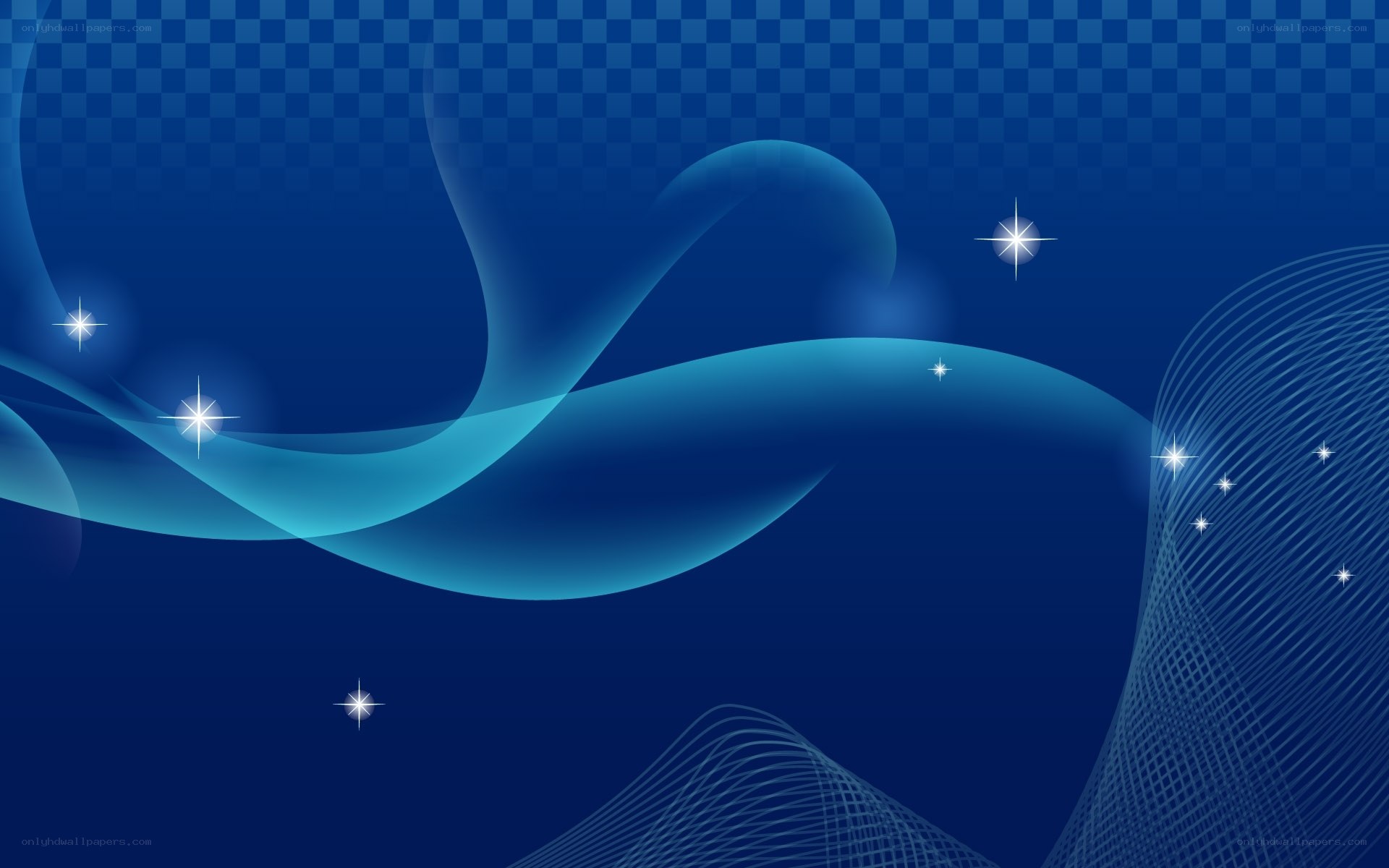 Blue abstract wave design