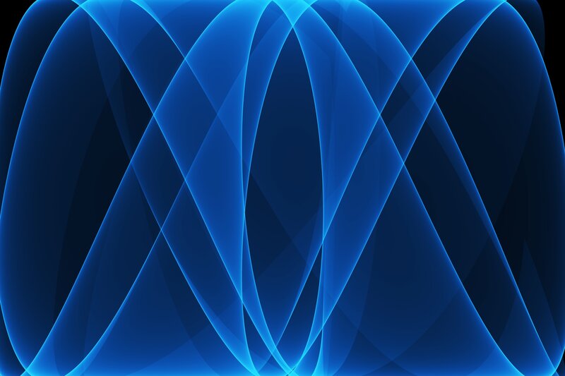 blue abstract wave design