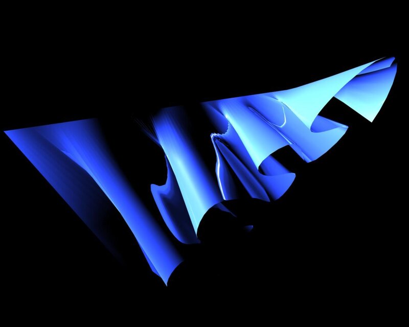 blue abstract wave form