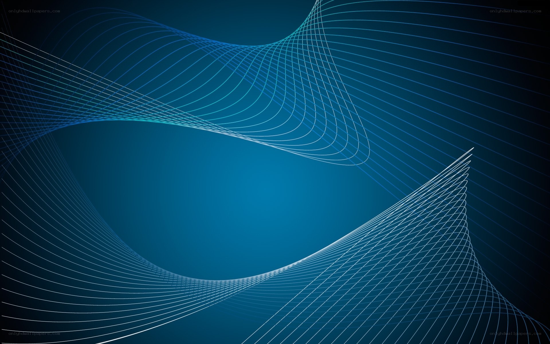 blue abstract wave lines