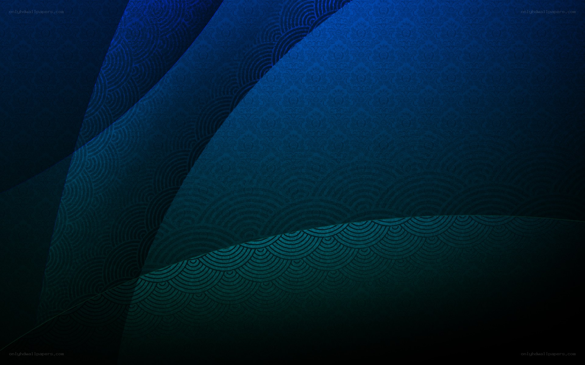 blue abstract wave pattern
