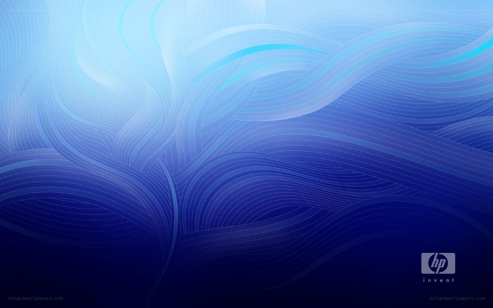 Blue abstract wave pattern