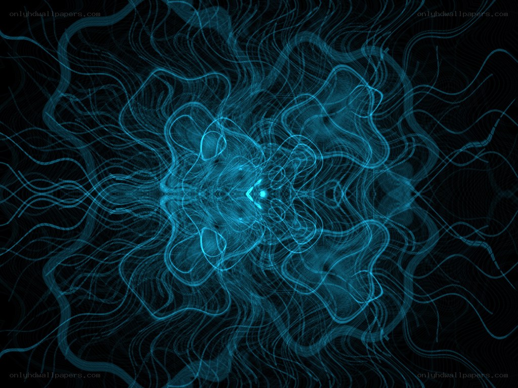 blue abstract wave pattern
