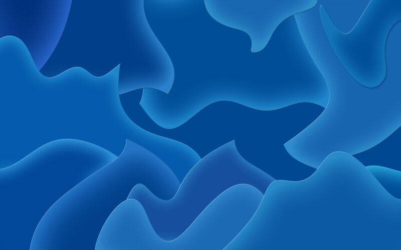 Blue abstract wave pattern