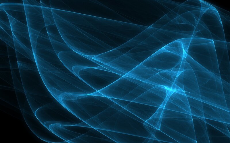 Blue abstract wave patterns