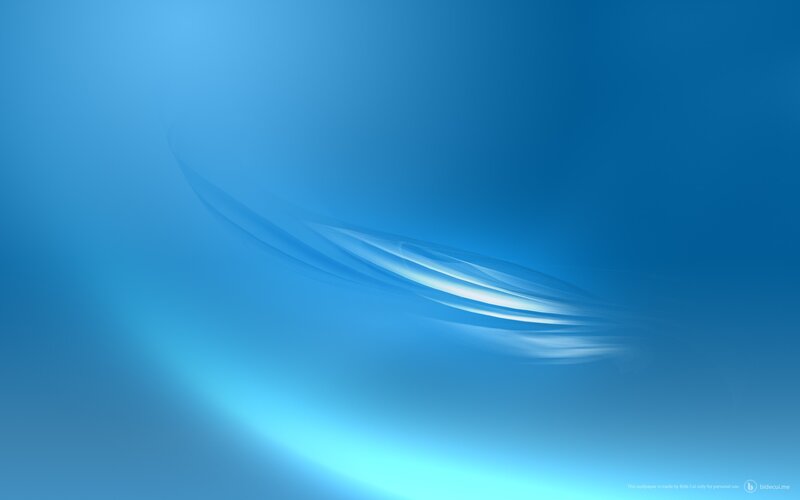 Blue Abstract Wave — Serene, Light
