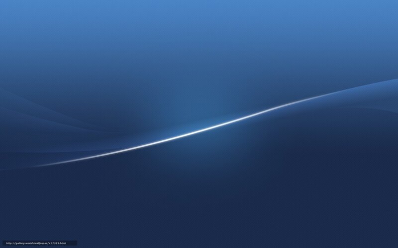 Blue Abstract Wave — Serene, Line