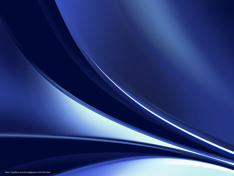 Blue Abstract Waves — Calm, Curves