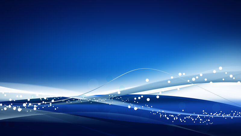 Blue Abstract Waves — Calm, Dots