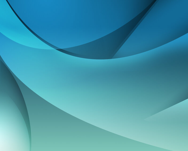 Blue Abstract Waves — Calm, Teal
