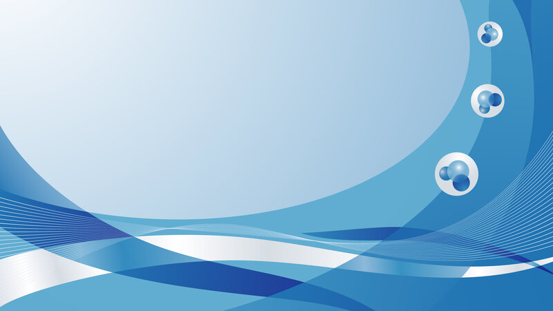 Blue Abstract Waves — Calm, Vector Art