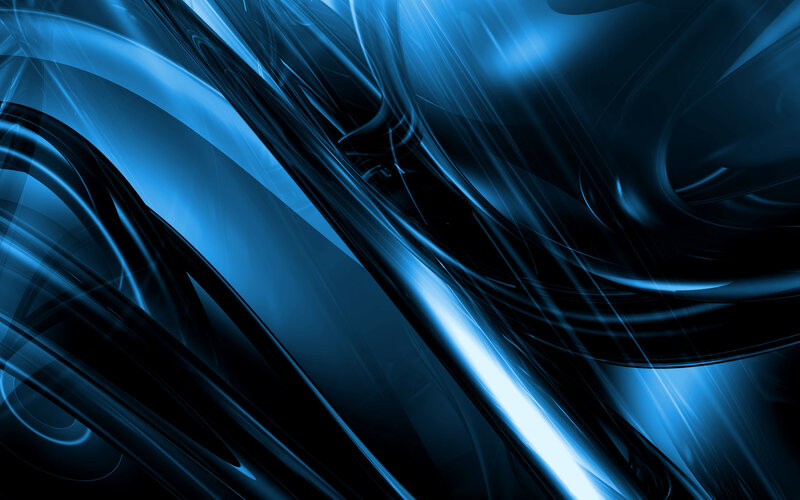 Blue Abstract Waves — Dynamic, Light