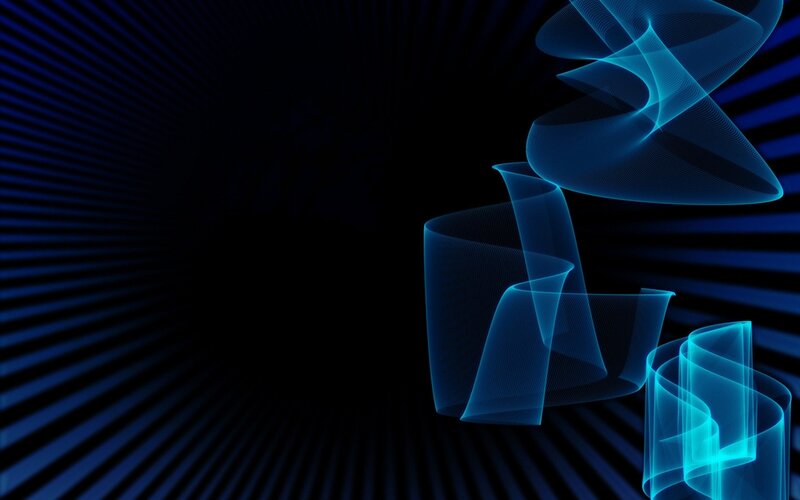 Blue Abstract Waves — Dynamic, Lines