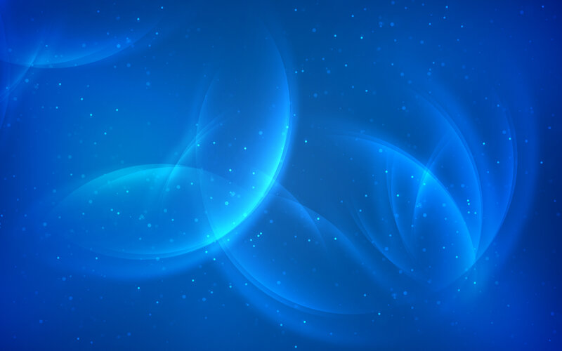Blue Abstract Waves — Particles