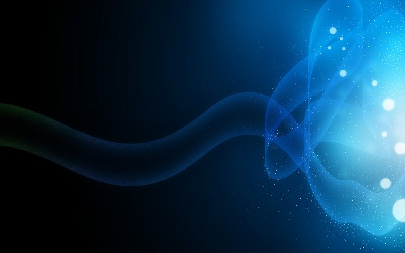 Blue Abstract Waves — Serene, Light, Particles