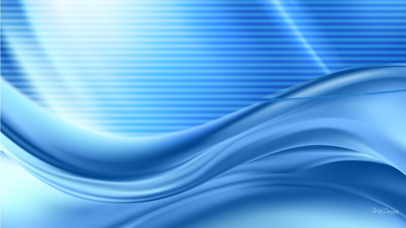 Blue Abstract Waves — Serene, Light, Stripes