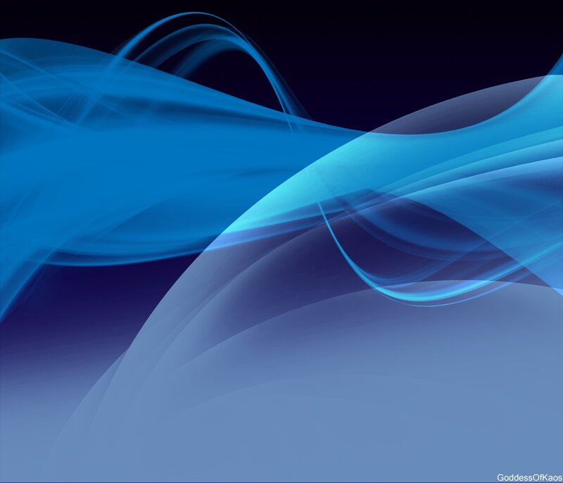 Blue Abstract Waves — Serene, Light