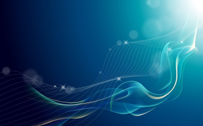 Blue Abstract Waves — Serene, Lines