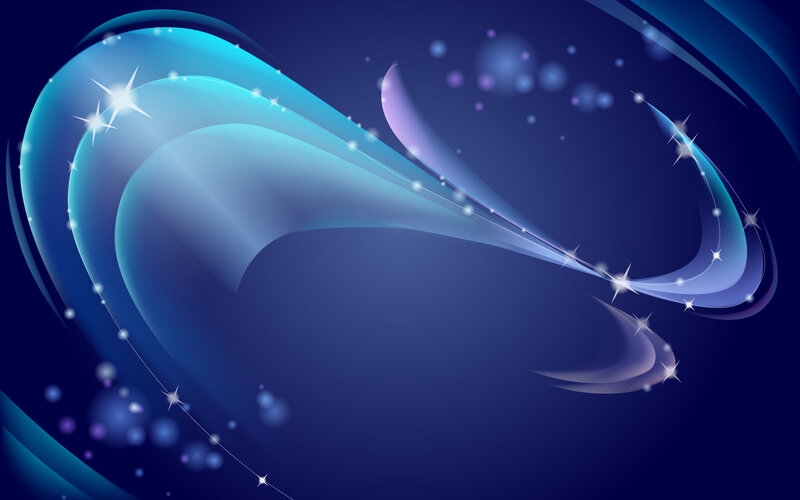 Blue Abstract Waves — Serene