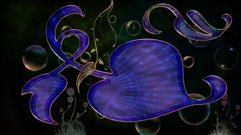 Blue Abstract Whale