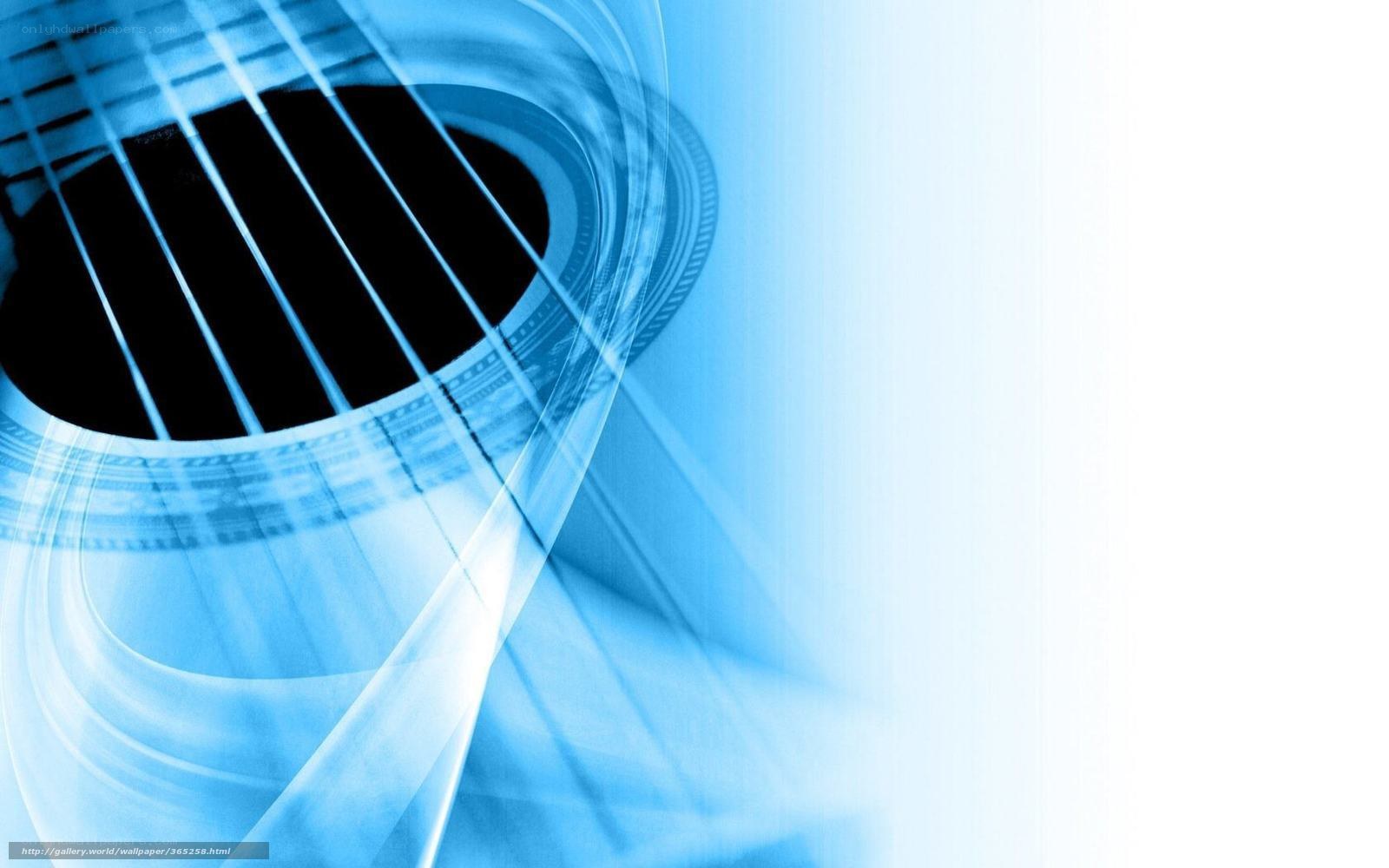 Blue acoustic guitar close-up