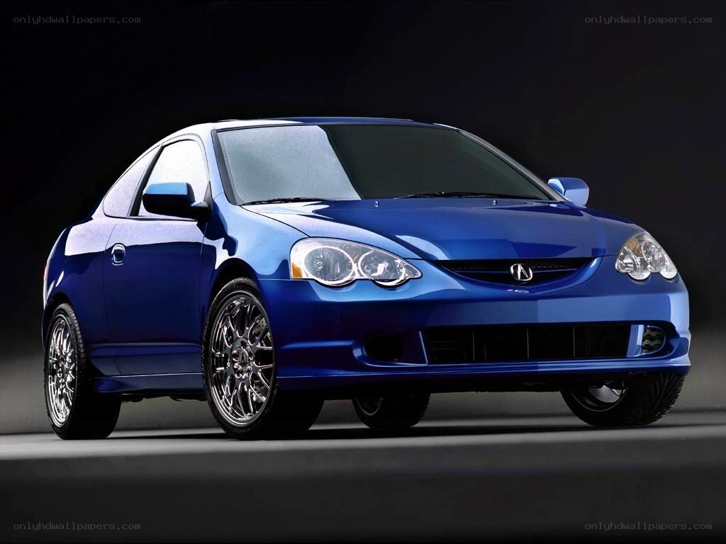 blue acura coupe