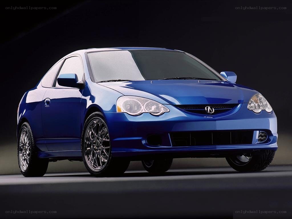 blue acura coupe