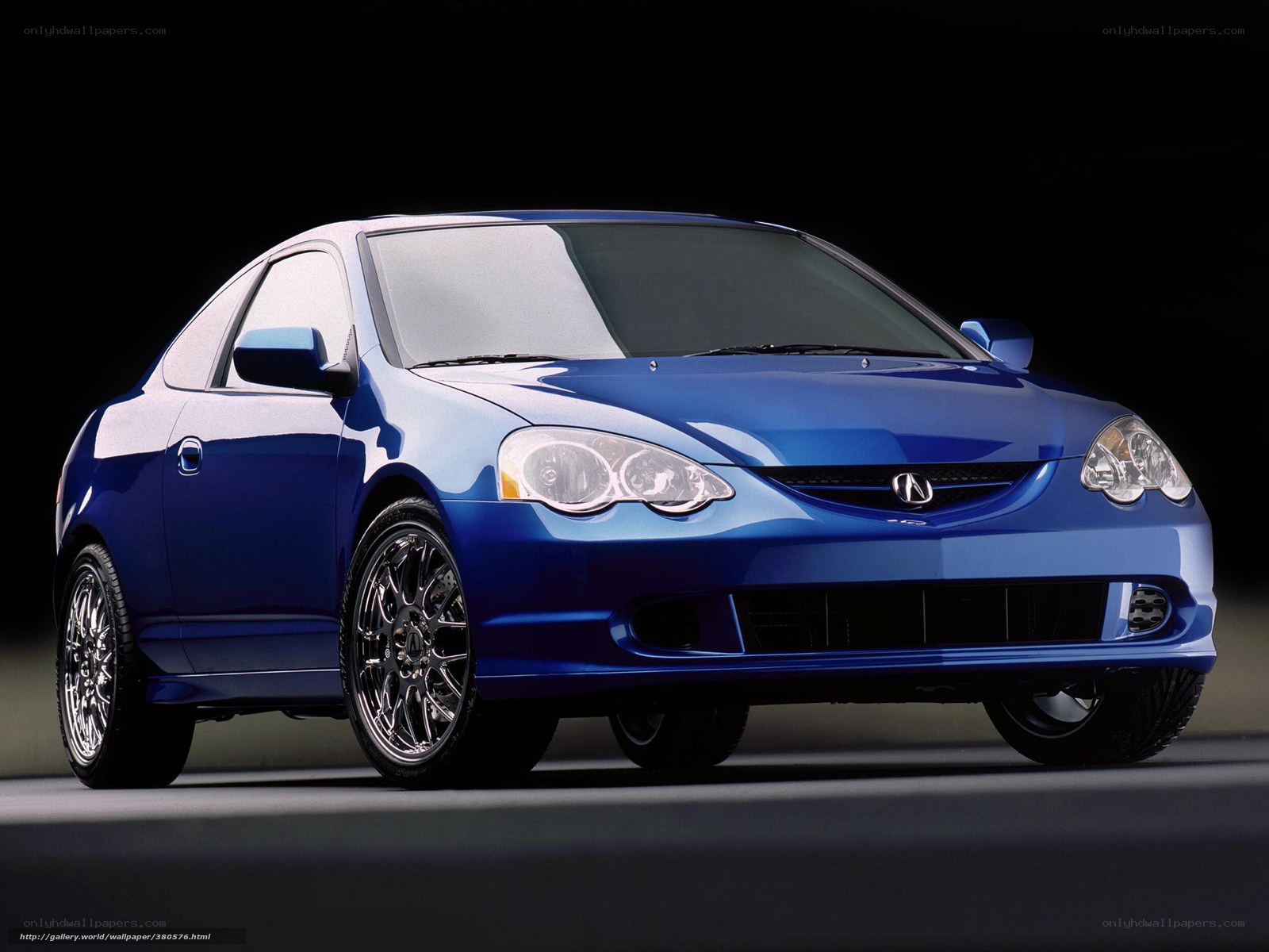 blue acura coupe