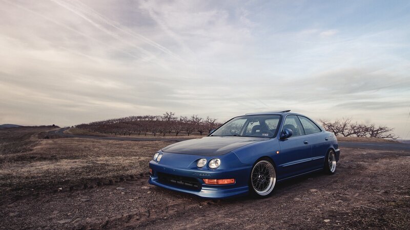 Blue Acura Integra