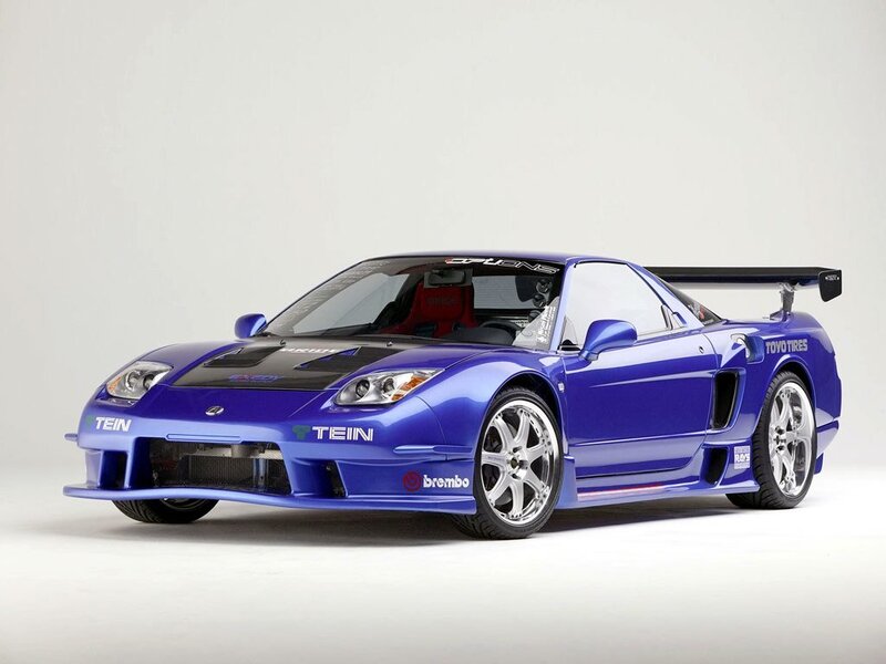Blue Acura NSX race car