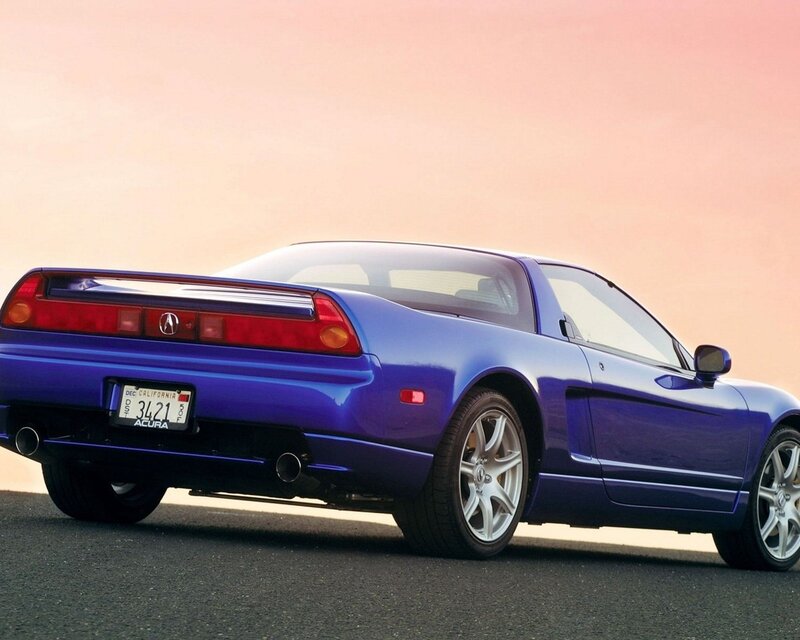 Blue Acura NSX — Serene, Sunset