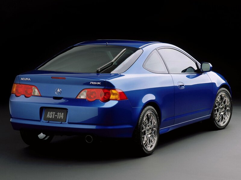 Blue Acura RSX Coupe — Dramatic