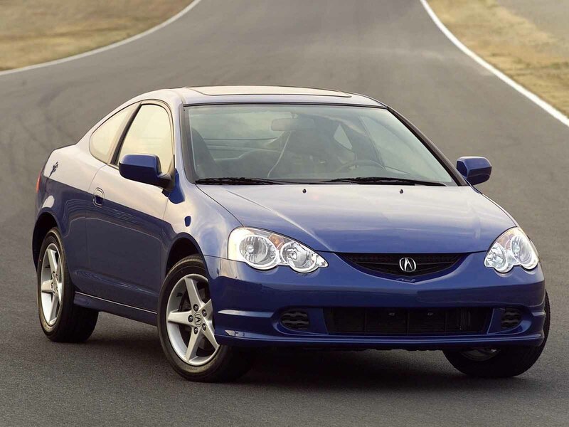 Blue Acura RSX Coupe — Dynamic, Afternoon