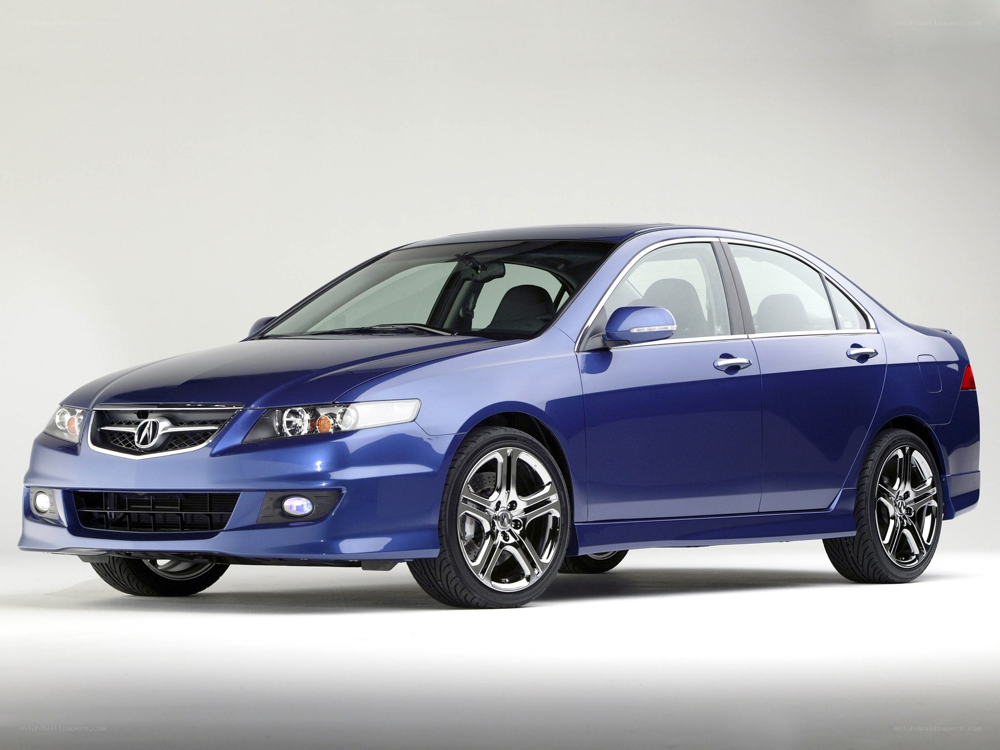 blue acura tl sedan
