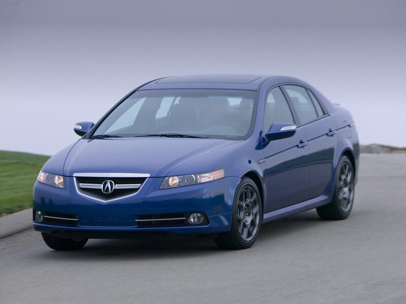blue acura tl sedan